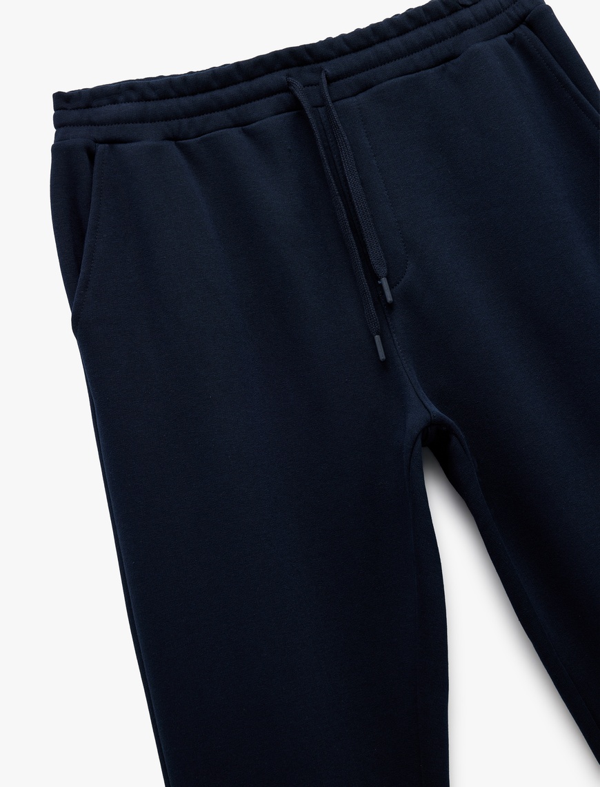   Beli Bağcıklı Şardonlu Cep Detaylı Jogger Eşofman Altı