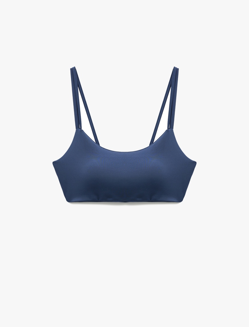   Çift Askılı Slim Fit Kaplı Sporcu Sütyeni