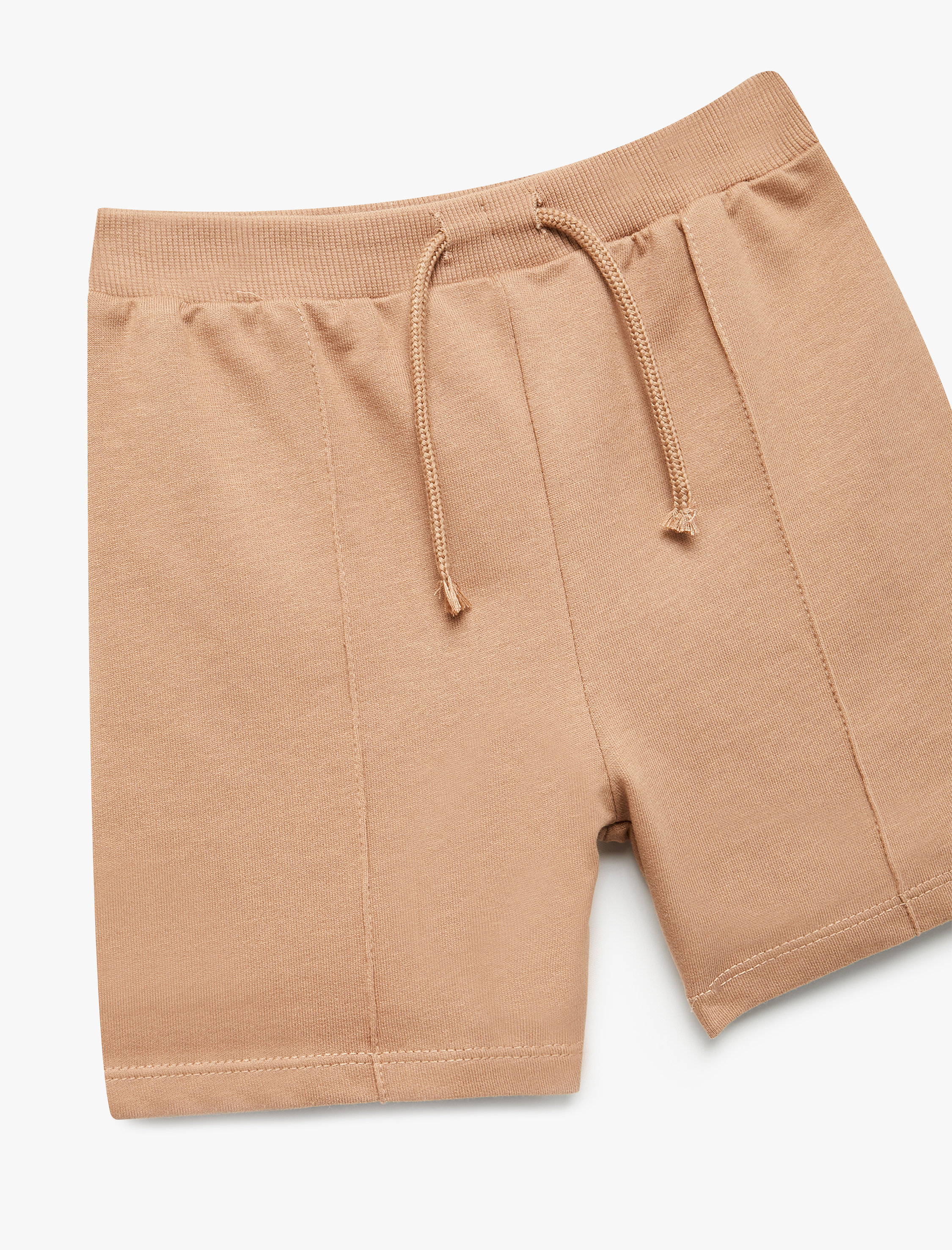  Erkek Bebek Pamuklu Cep Detaylı Beli Bağcıklı Şort