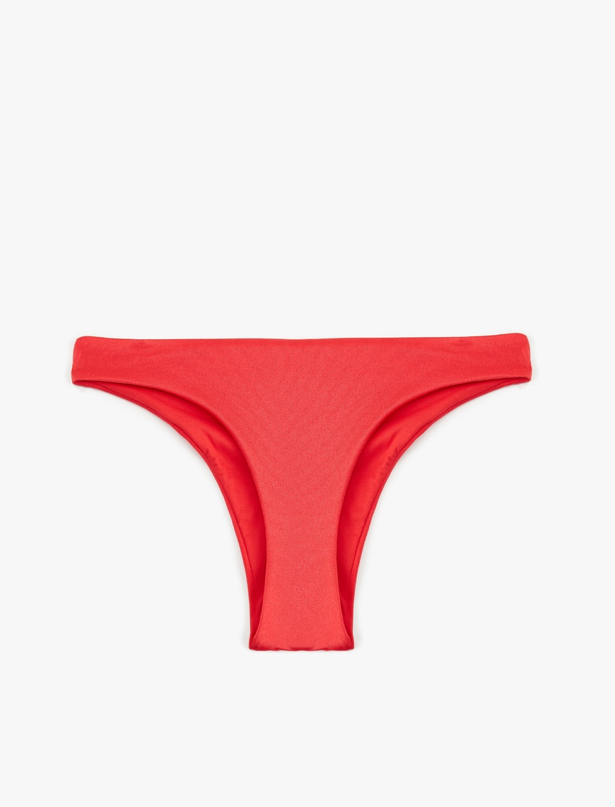   Parlak Yüksek Bel Brazilian Bikini Altı