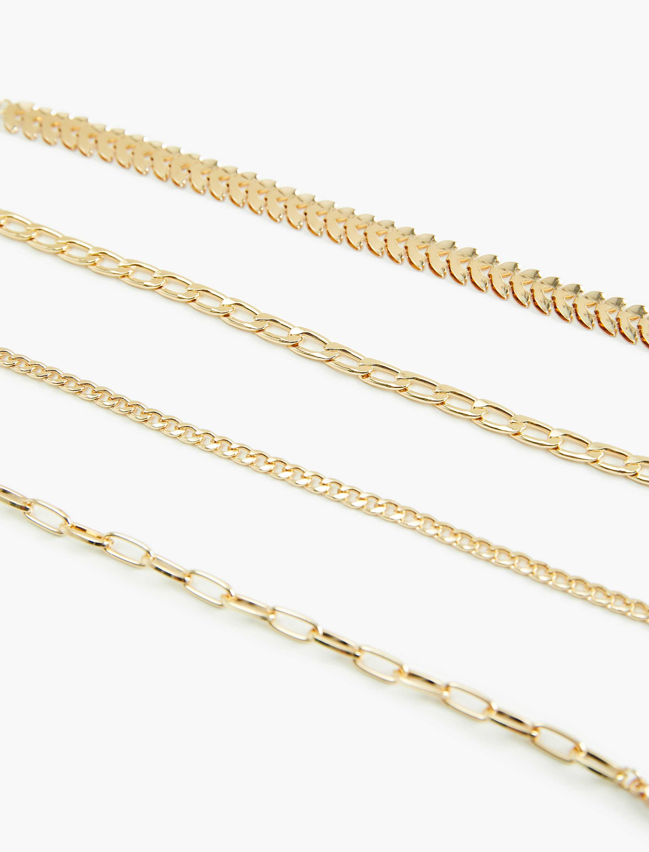 Kadın 4'lü Zincir Bileklik Seti