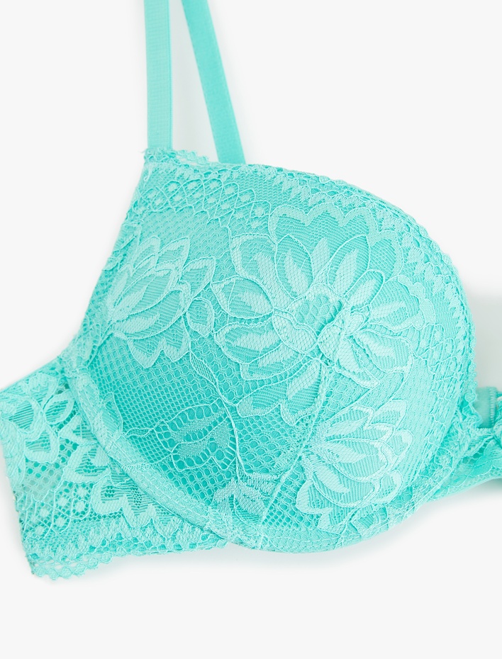  Maximizer Destekli Ekstra Dolgulu Balenli Dantelli Sütyen