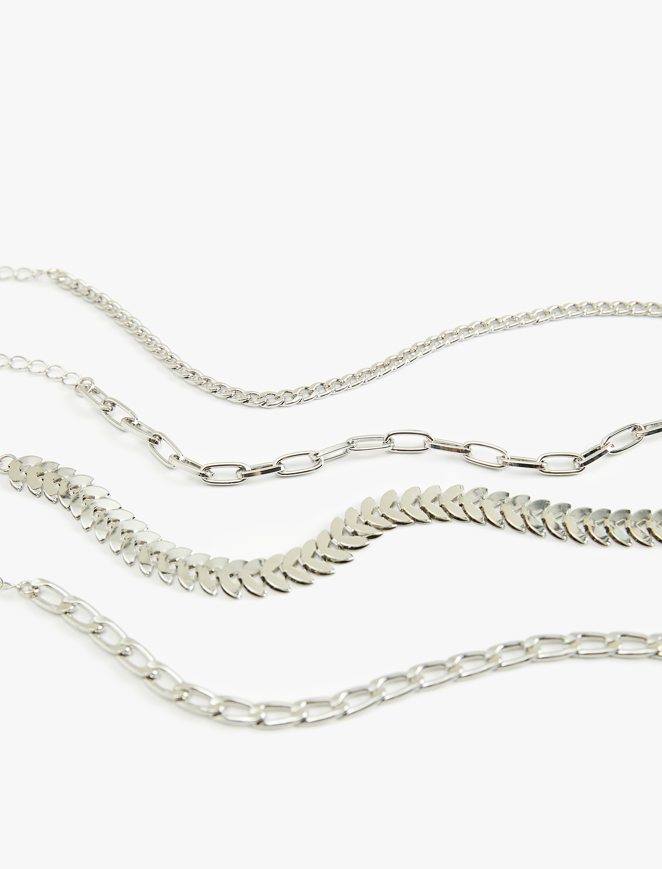 Kadın 4'lü Zincir Bileklik Seti