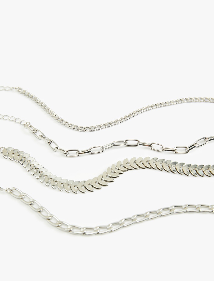 Kadın 4'lü Zincir Bileklik Seti