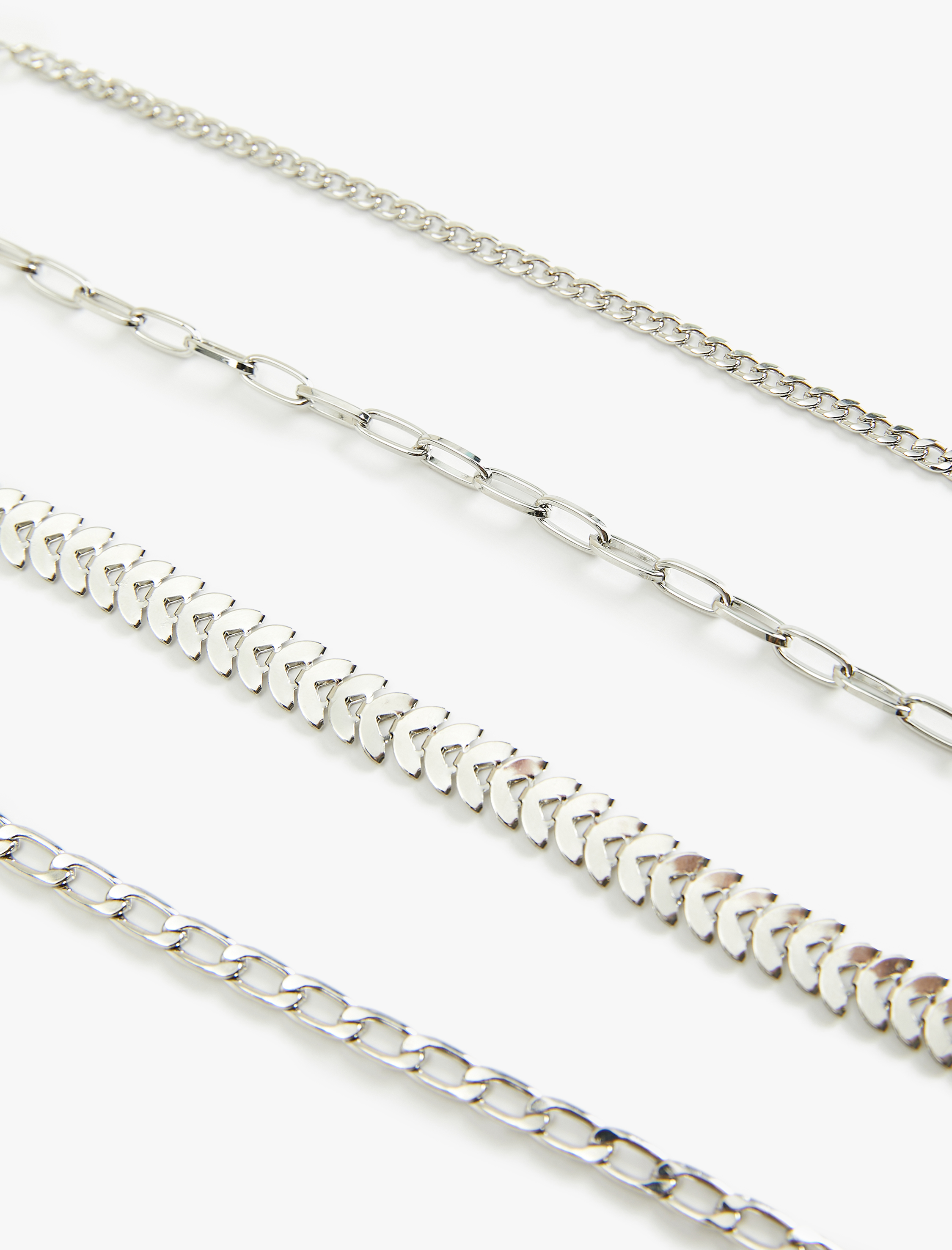 Kadın 4'lü Zincir Bileklik Seti