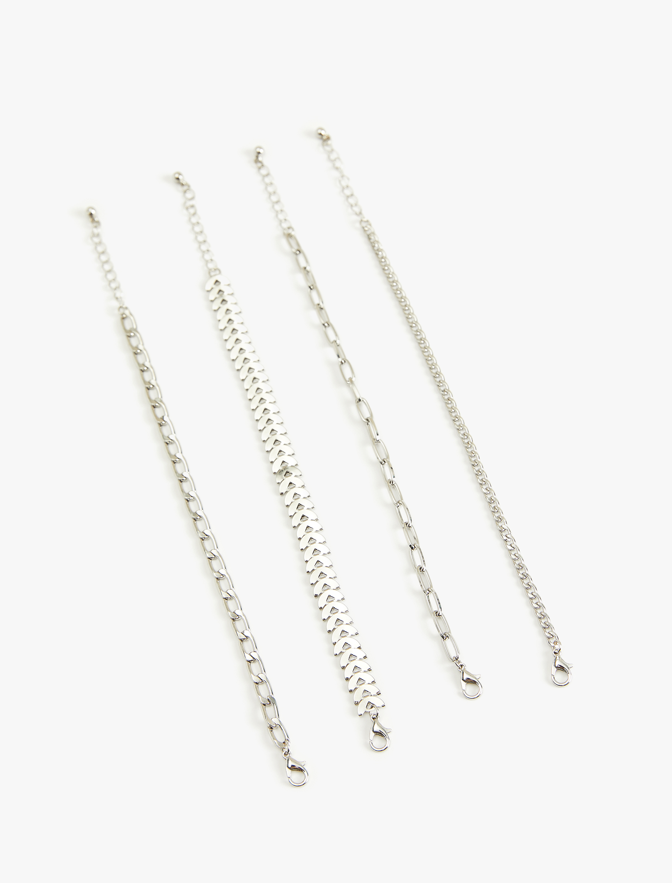 Kadın 4'lü Zincir Bileklik Seti