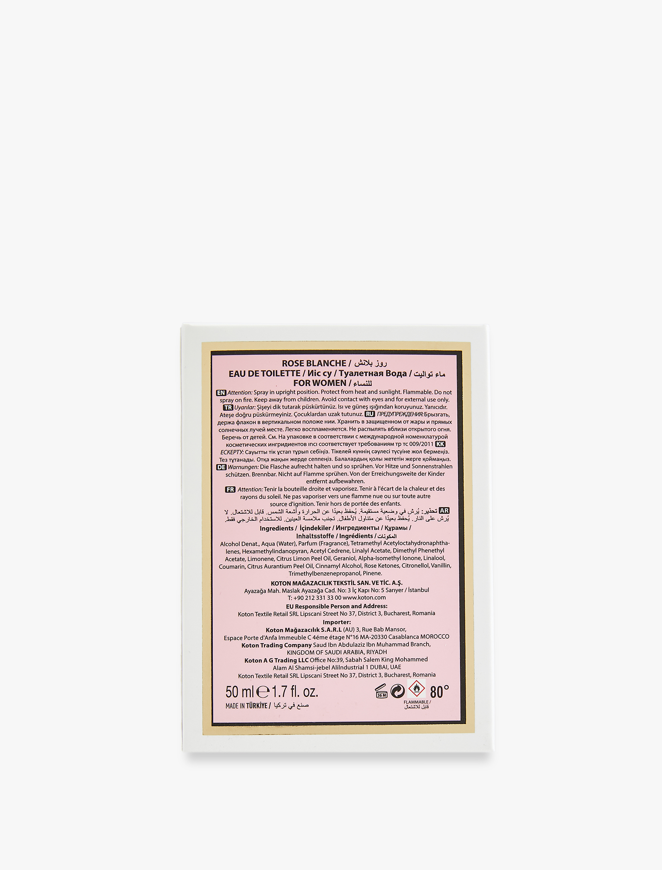  Kadın Parfüm Rose Blanche 50 ML