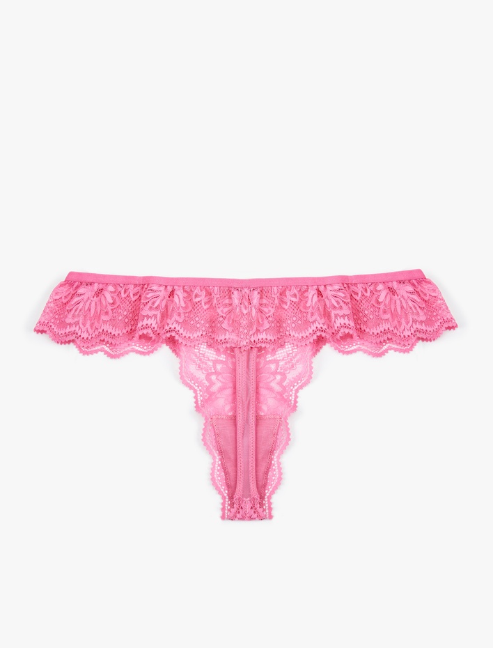  Rahat Kalıp Dantelli String Külot