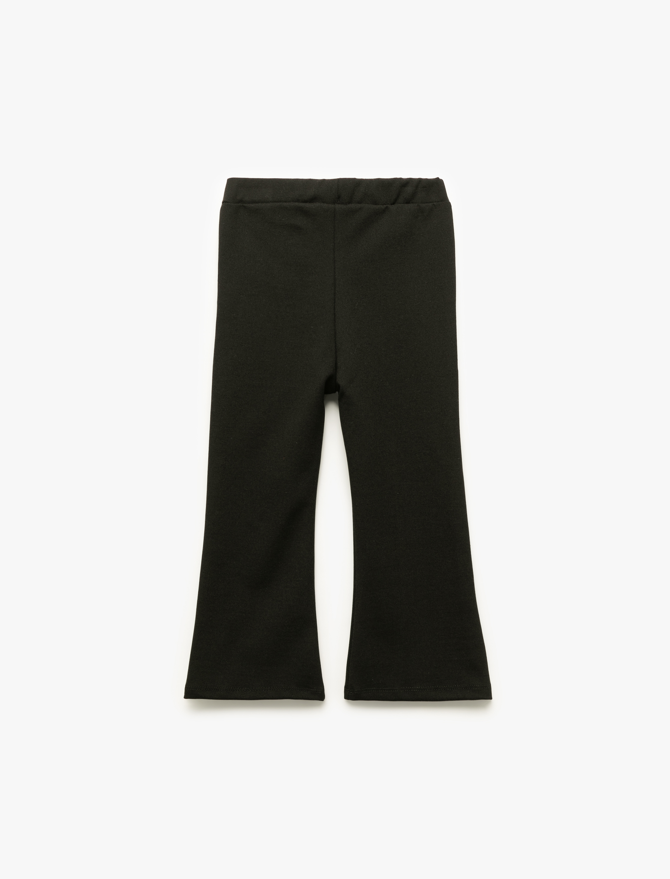  Kız Bebek Fiyonklu Viskon Karışımlı İspanyol Paça Tayt