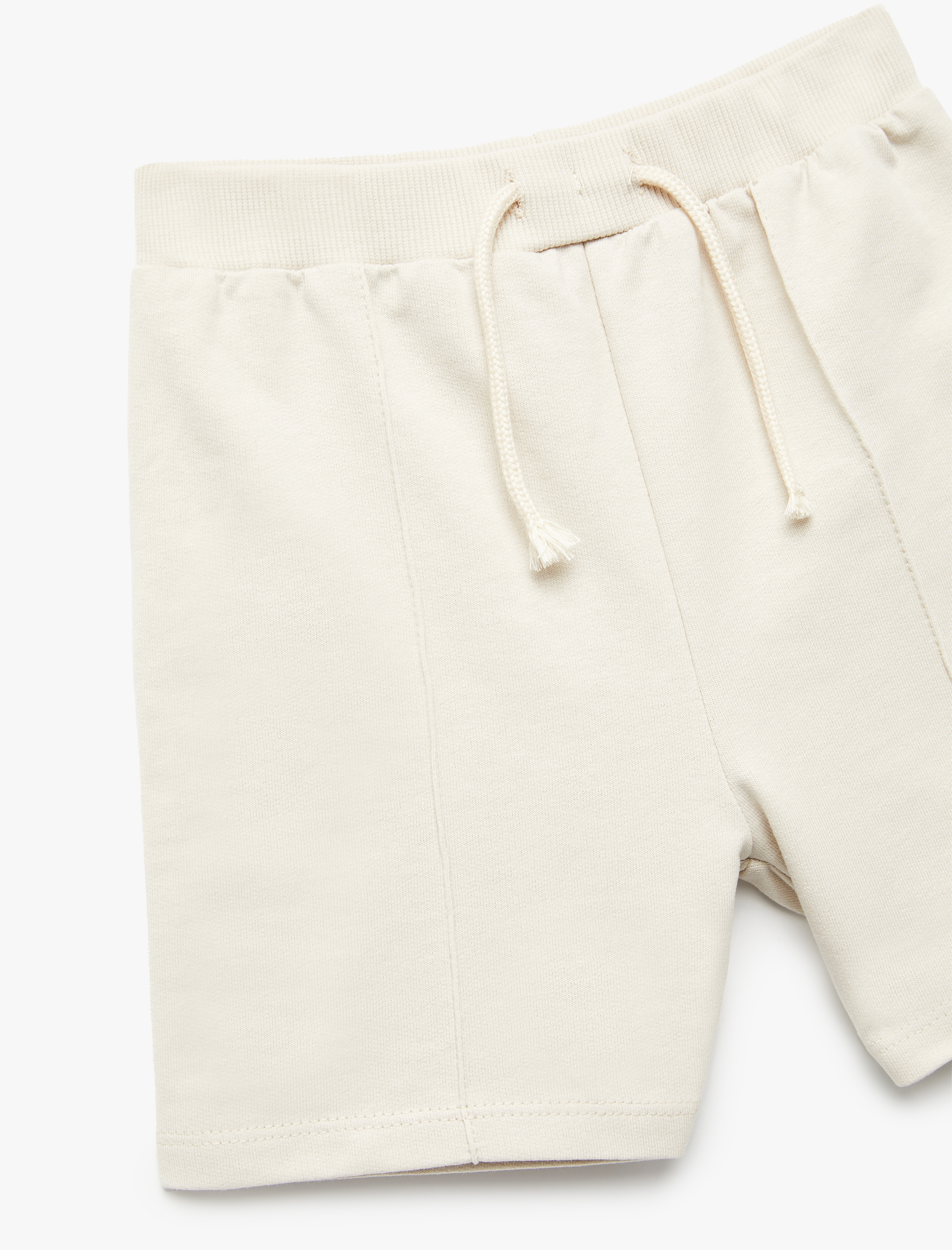  Erkek Bebek Pamuklu Cep Detaylı Beli Bağcıklı Şort