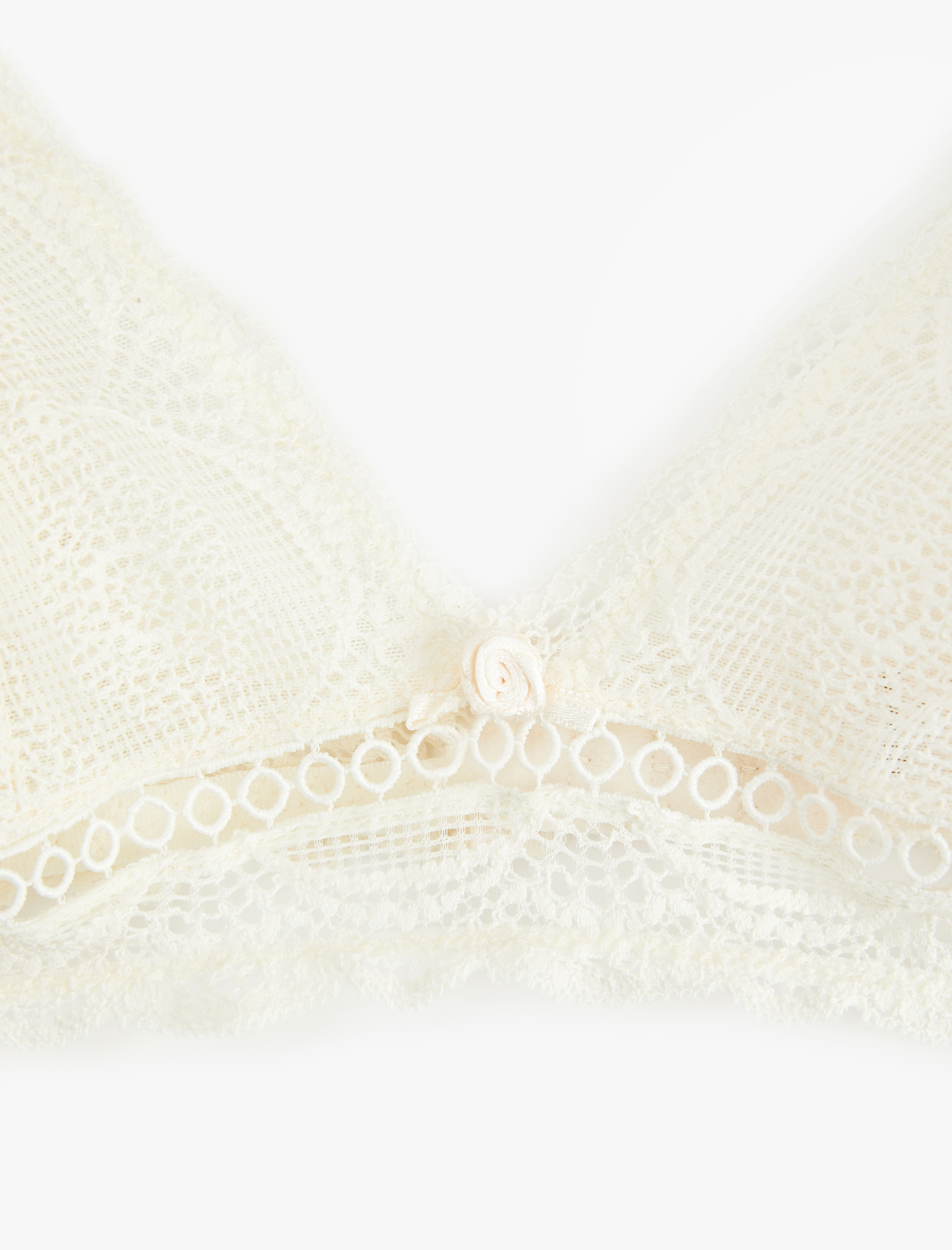   Balensiz Dolgusuz Dantelli Bralet Sütyen