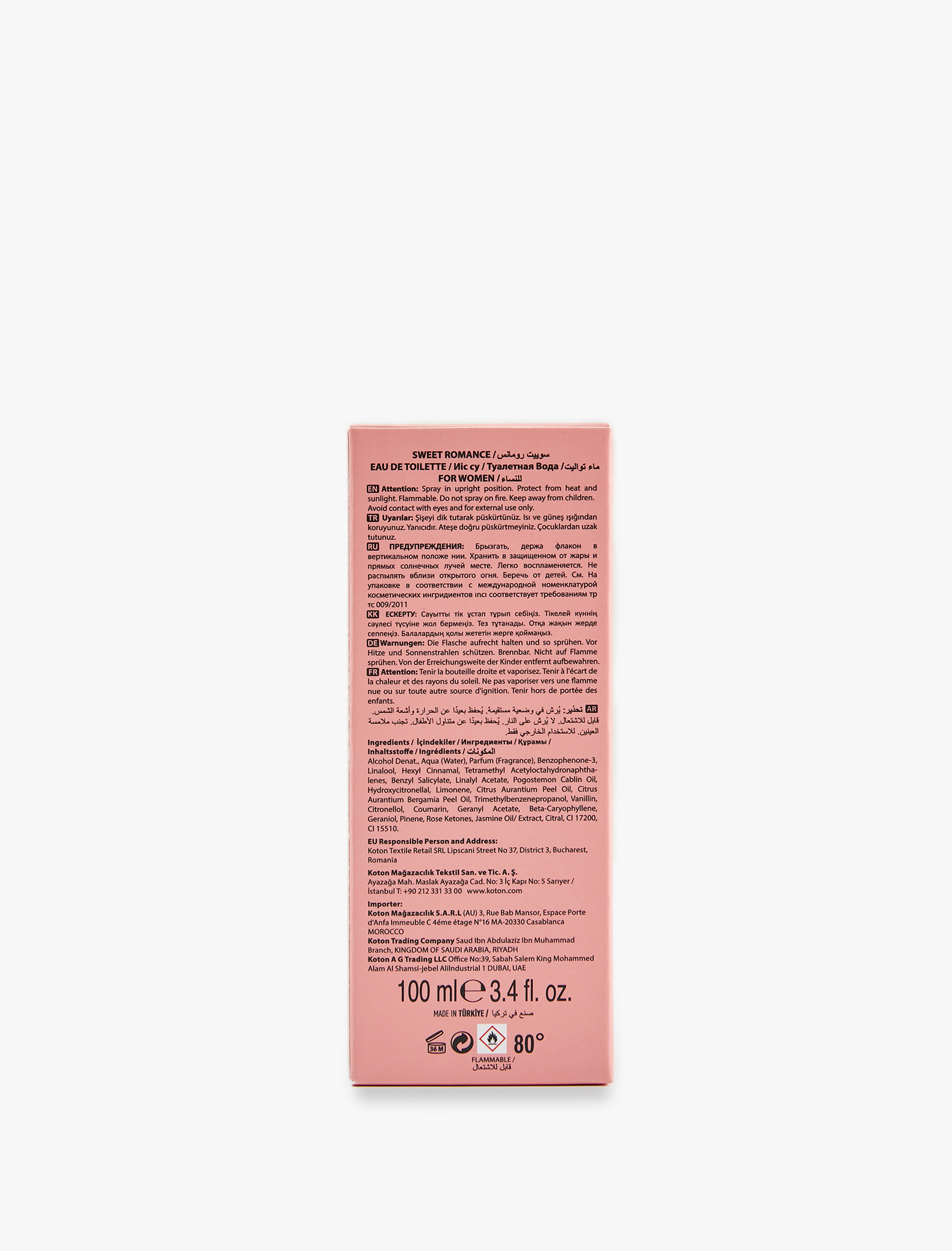  Kadın Parfüm Sweet Romance 100 ML