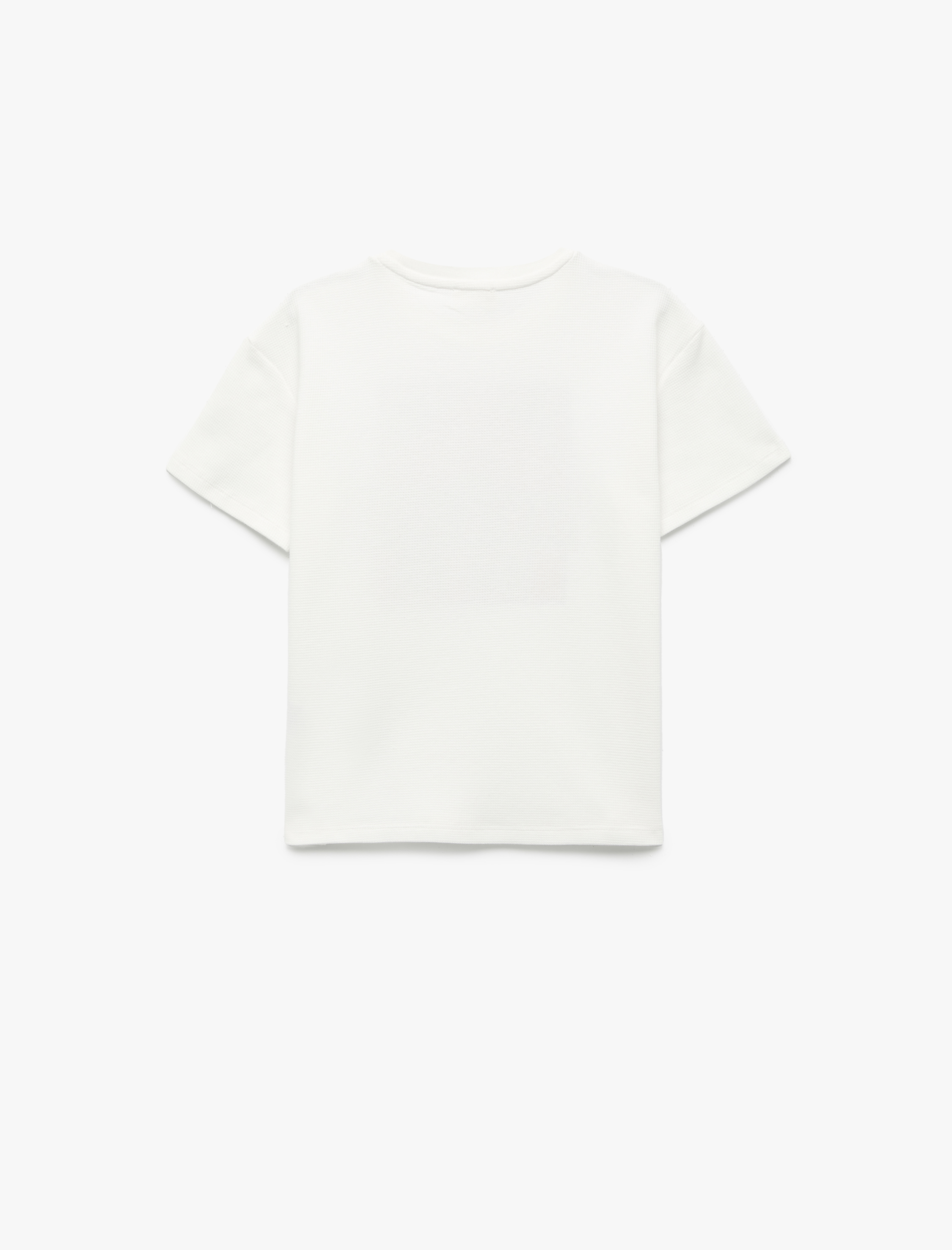  Erkek Çocuk Pamuklu Baskılı Kısa Kollu Bisiklet Yaka Tişört