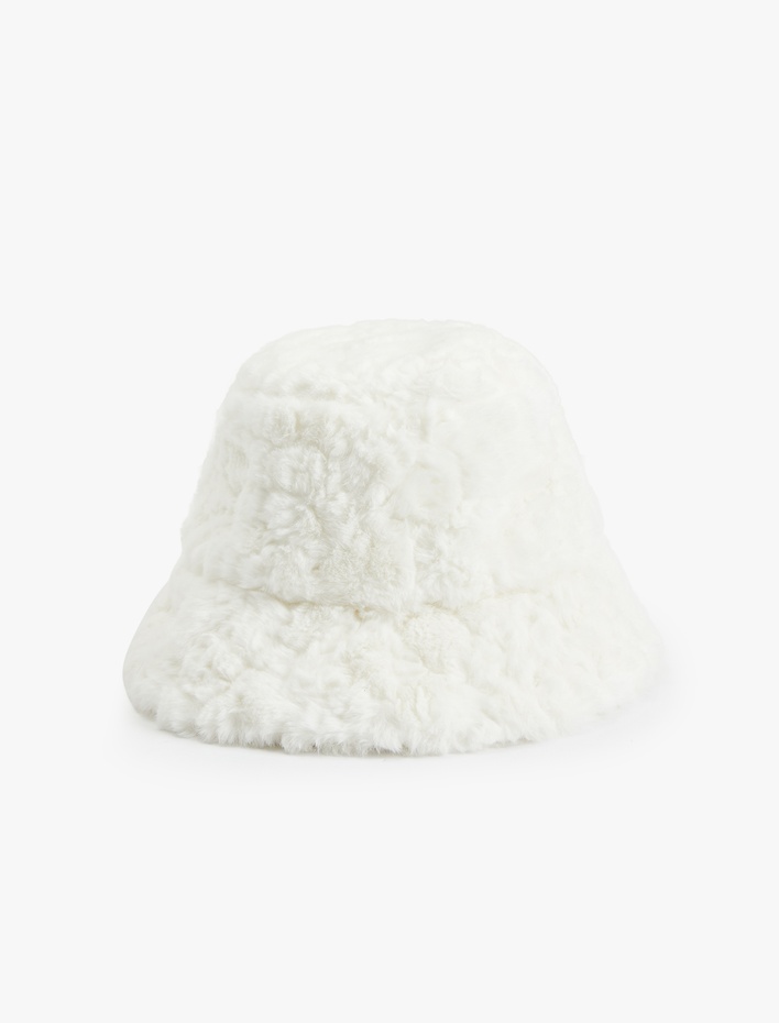 Kadın Peluş Bucket Şapka