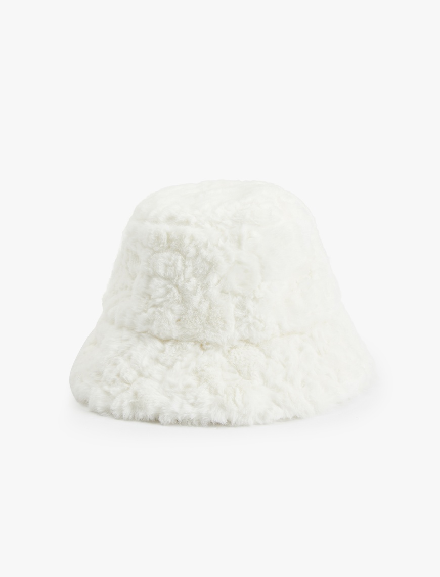  Kadın Peluş Bucket Şapka