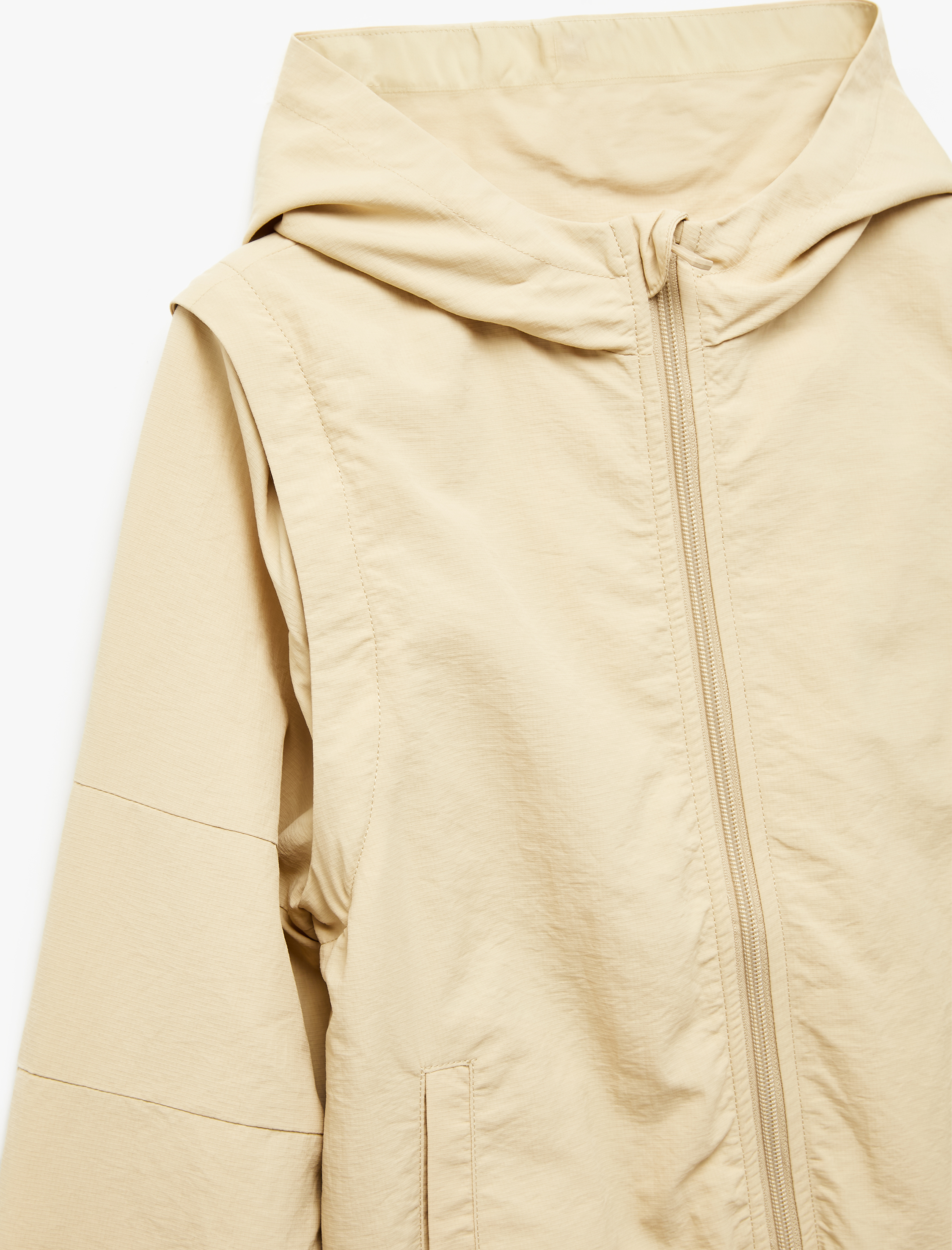  Erkek Çocuk Uzun Kollu Fermuarlı Basic Kapşonlu Ceket