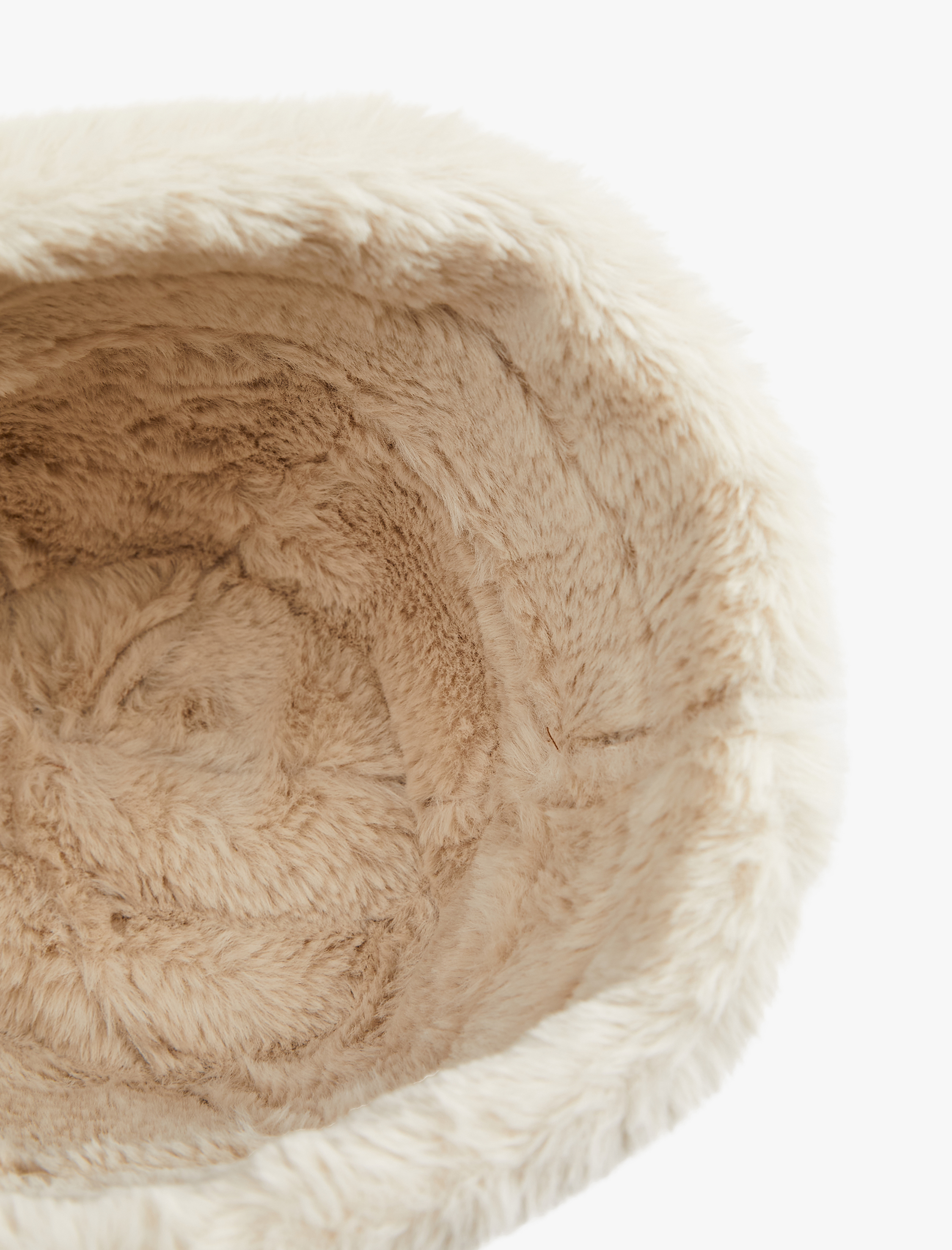  Kadın Peluş Detaylı Bucket Şapka