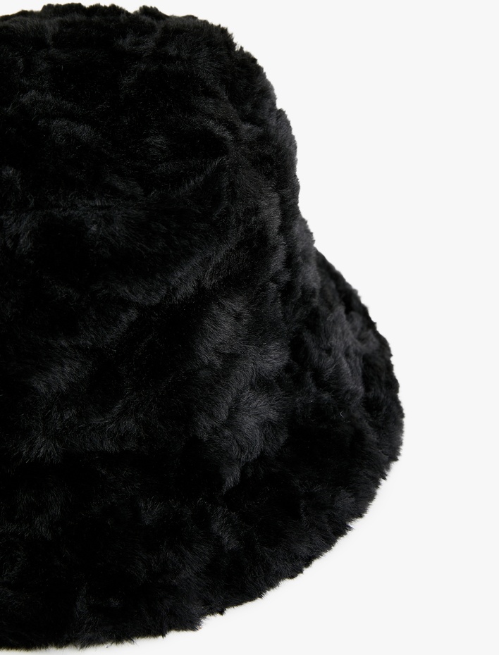 Kadın Peluş Bucket Şapka