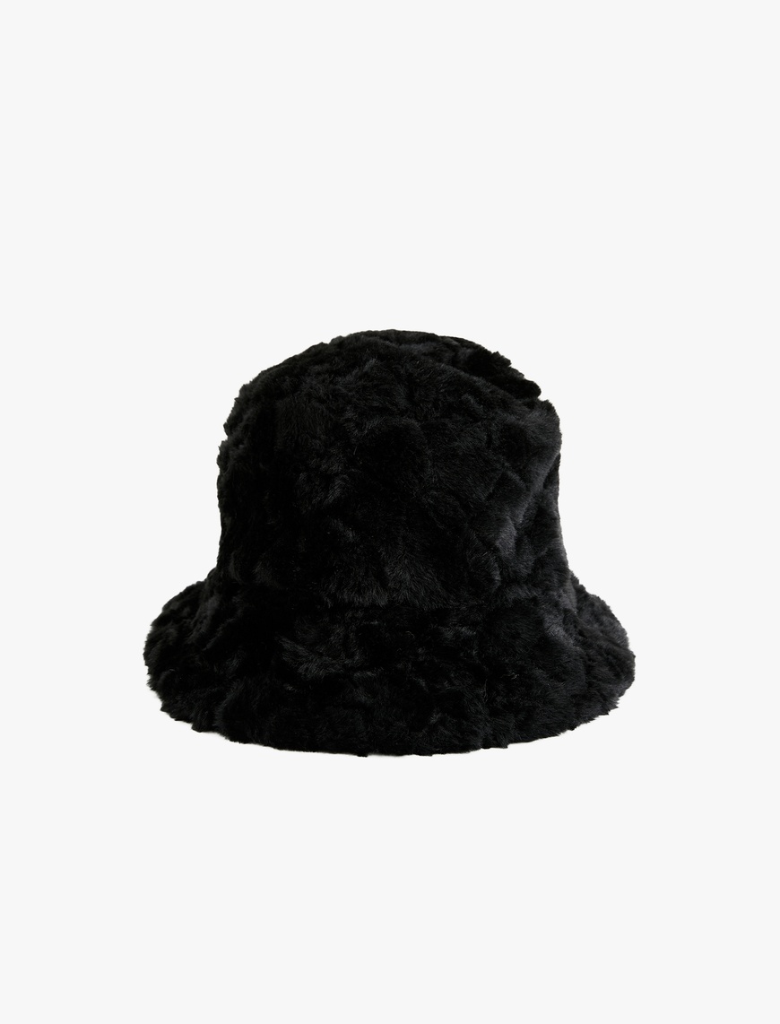  Kadın Peluş Bucket Şapka