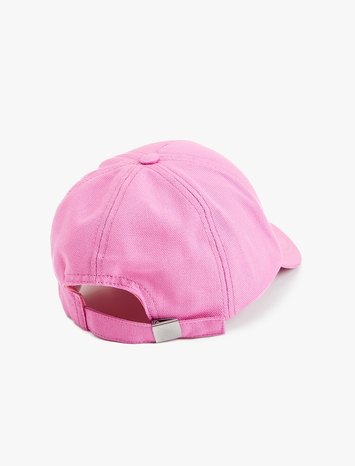 Kadın İşleme Detaylı Pamuklu Kep Şapka