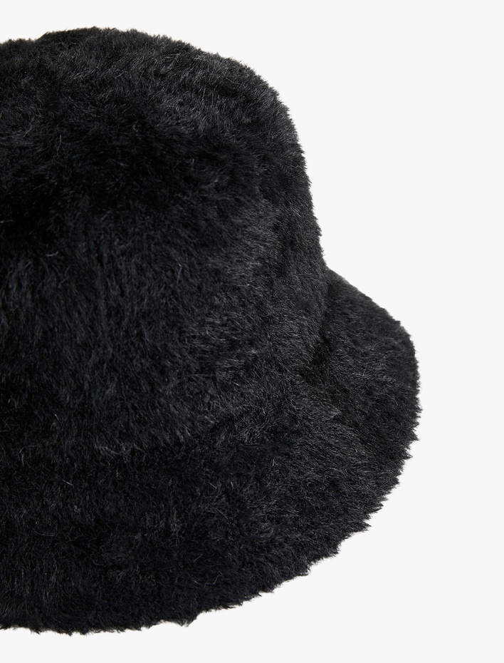 Kadın Peluş Bucket Şapka