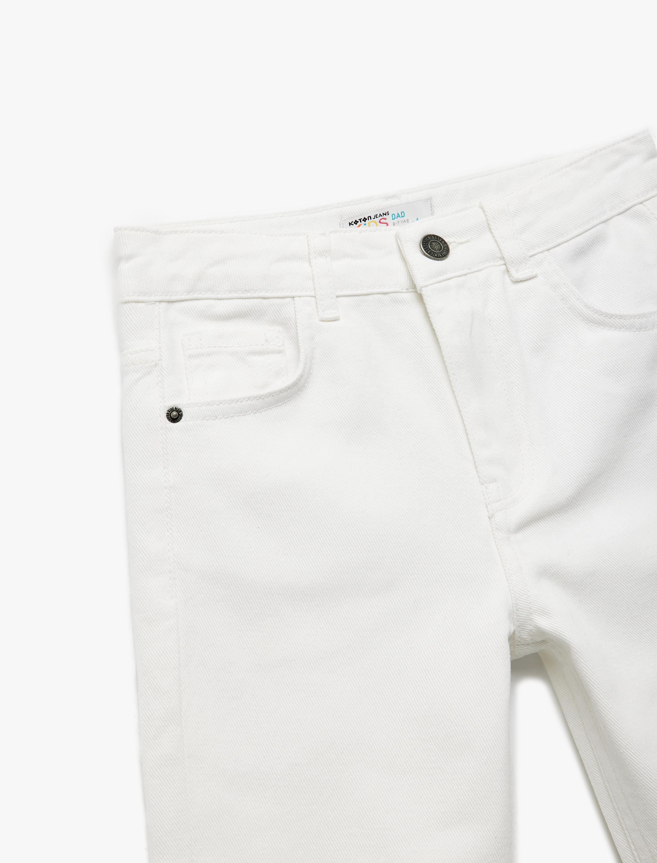  Erkek Çocuk Pamuklu Beli Ayarlanabilir Lastikli Denim Cepli Pantolon