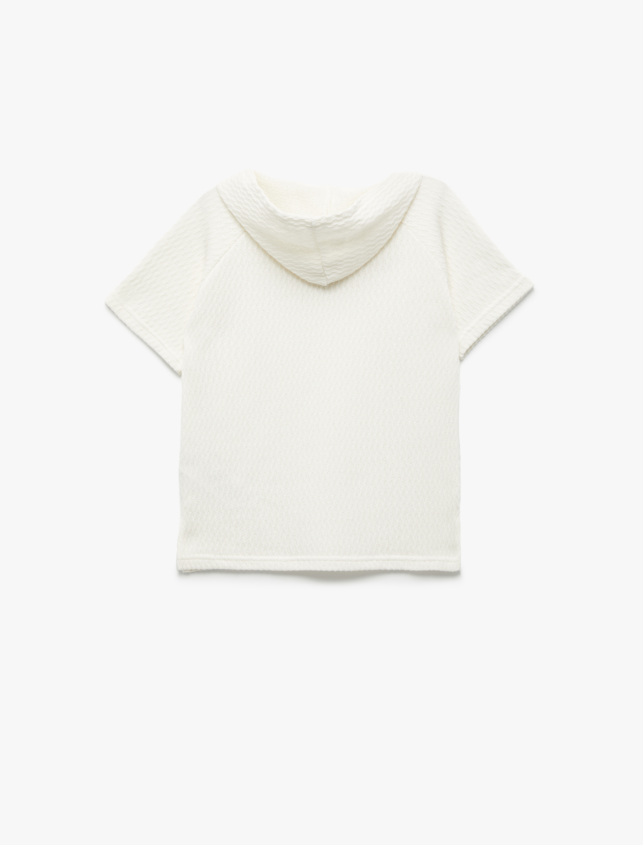  Erkek Çocuk Kısa Kollu Basic Kapşonlu Tişört