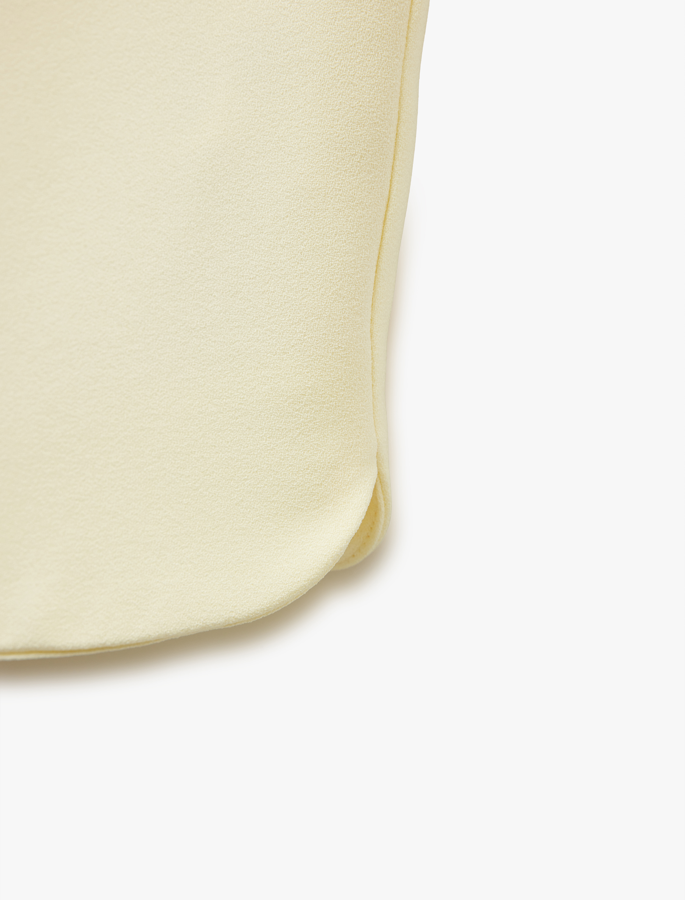   Krep Kumaş Kolsuz Düğmeli Bisiklet Yaka Crop Yelek