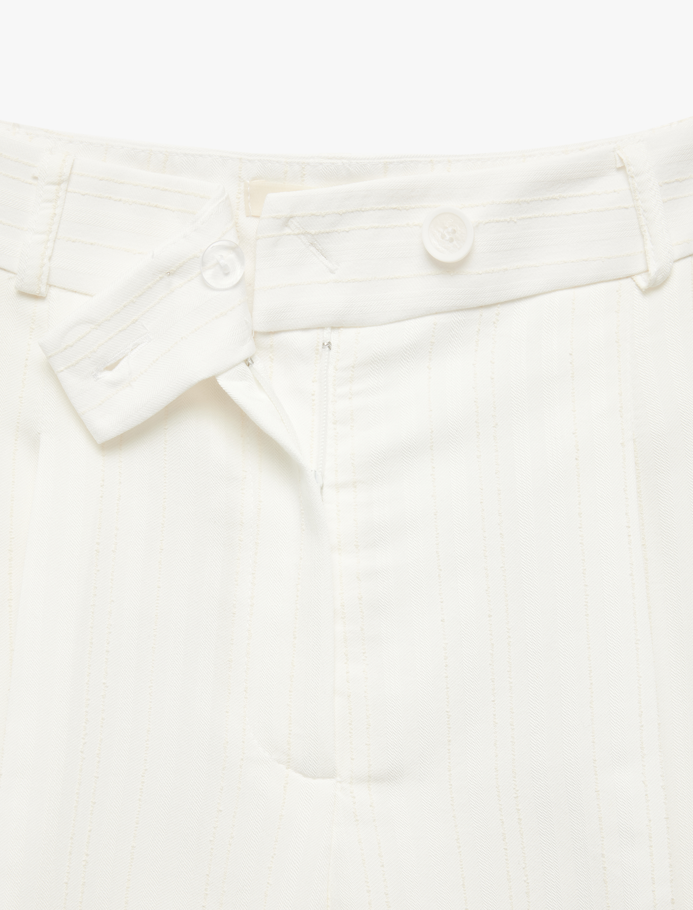   Viskon Kumaş Pile Detaylı Cepli Palazzo Pantolon