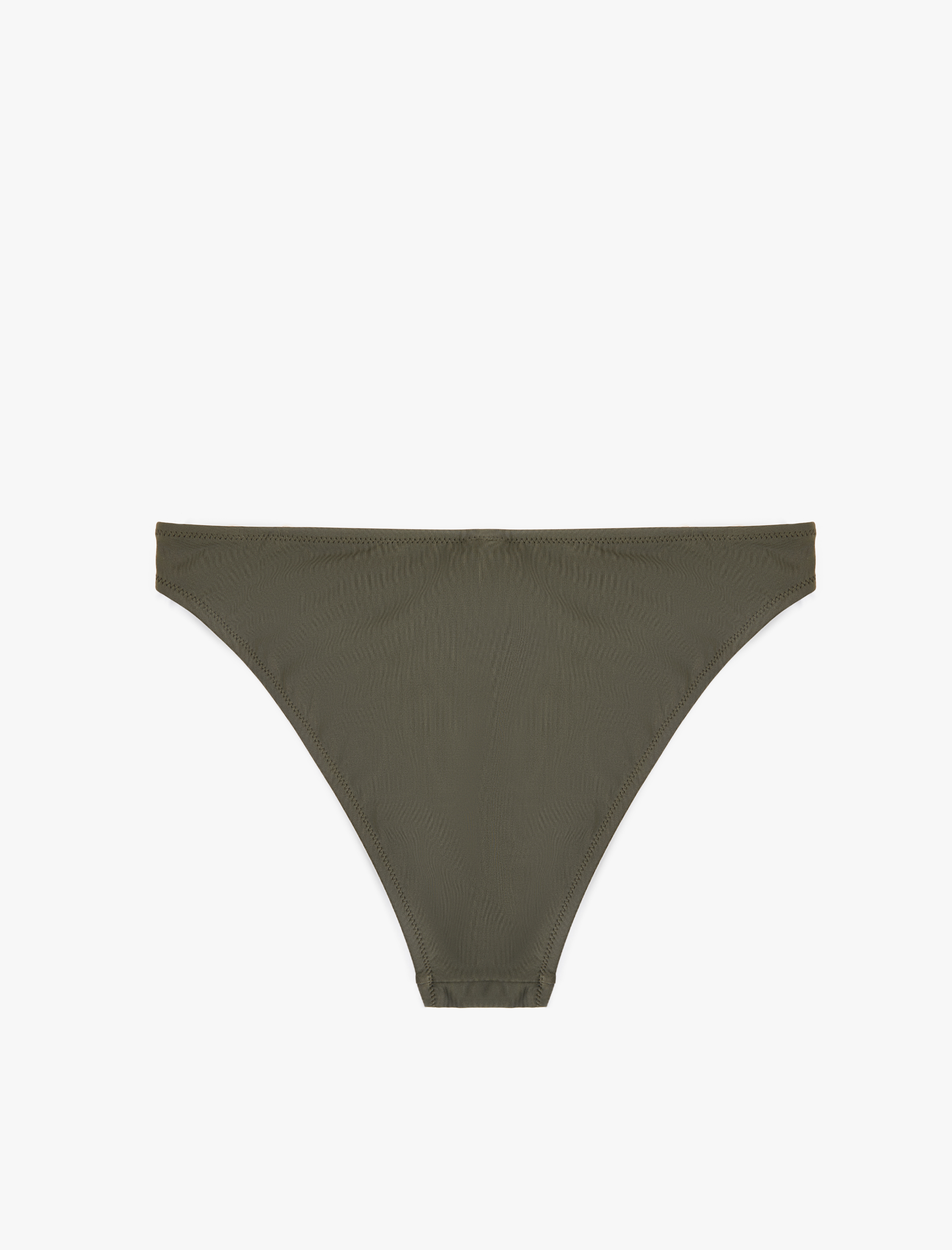   Metal Aksesuarlı Yüksek Bel Bikini Altı