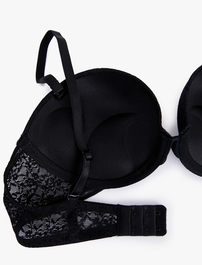  Çıkarılabilir Askılı Ekstra Dolgulu Maximizer Destekli Dantelli Sütyen
