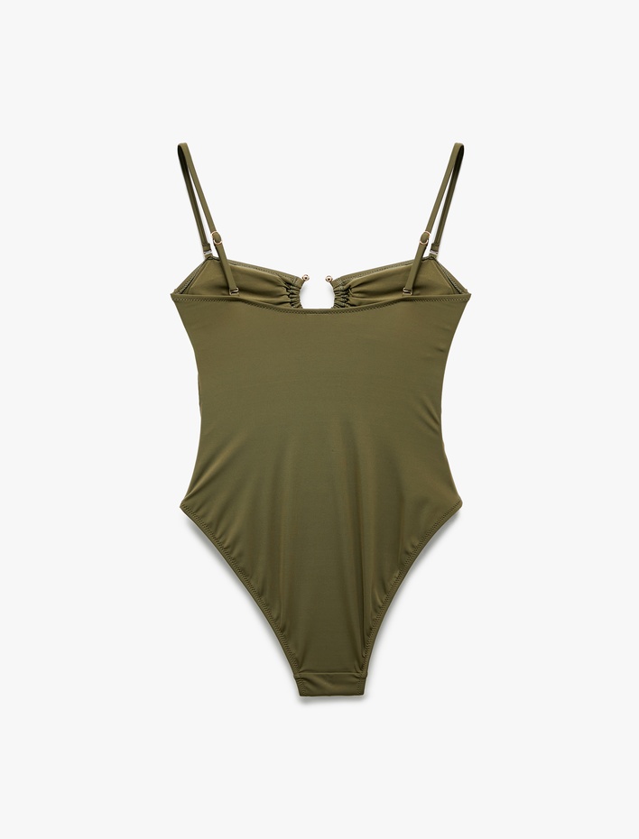  Aksesuarlı Straplez Mayokini