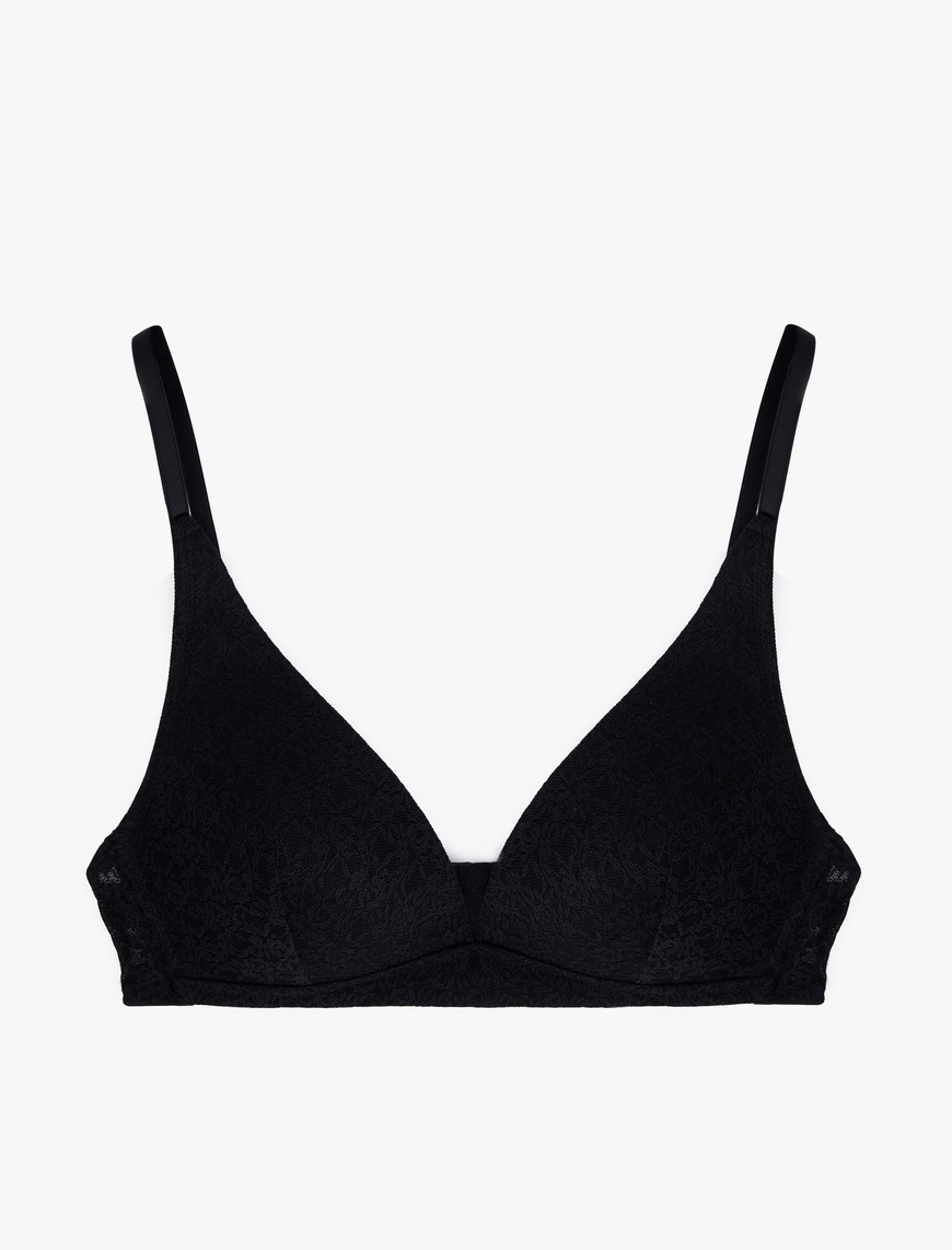   Rahat Kalıp Balensiz Dantelli Soft Bralet Sütyen