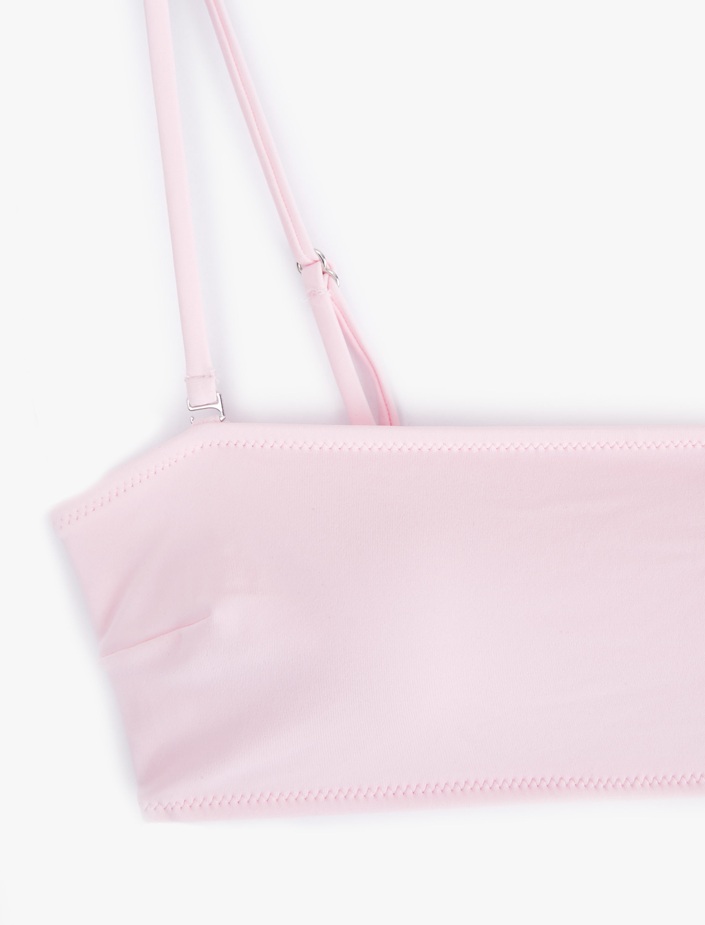 Hafif Destekli Çıkarılabilir Askılı Straplez Bikini Üstü