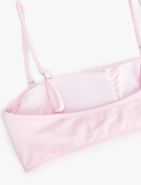 Hafif Destekli Çıkarılabilir Askılı Straplez Bikini Üstü_1