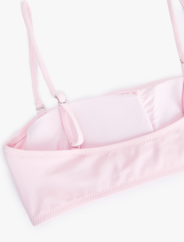 Hafif Destekli Çıkarılabilir Askılı Straplez Bikini Üstü_1