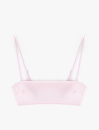 Hafif Destekli Çıkarılabilir Askılı Straplez Bikini Üstü