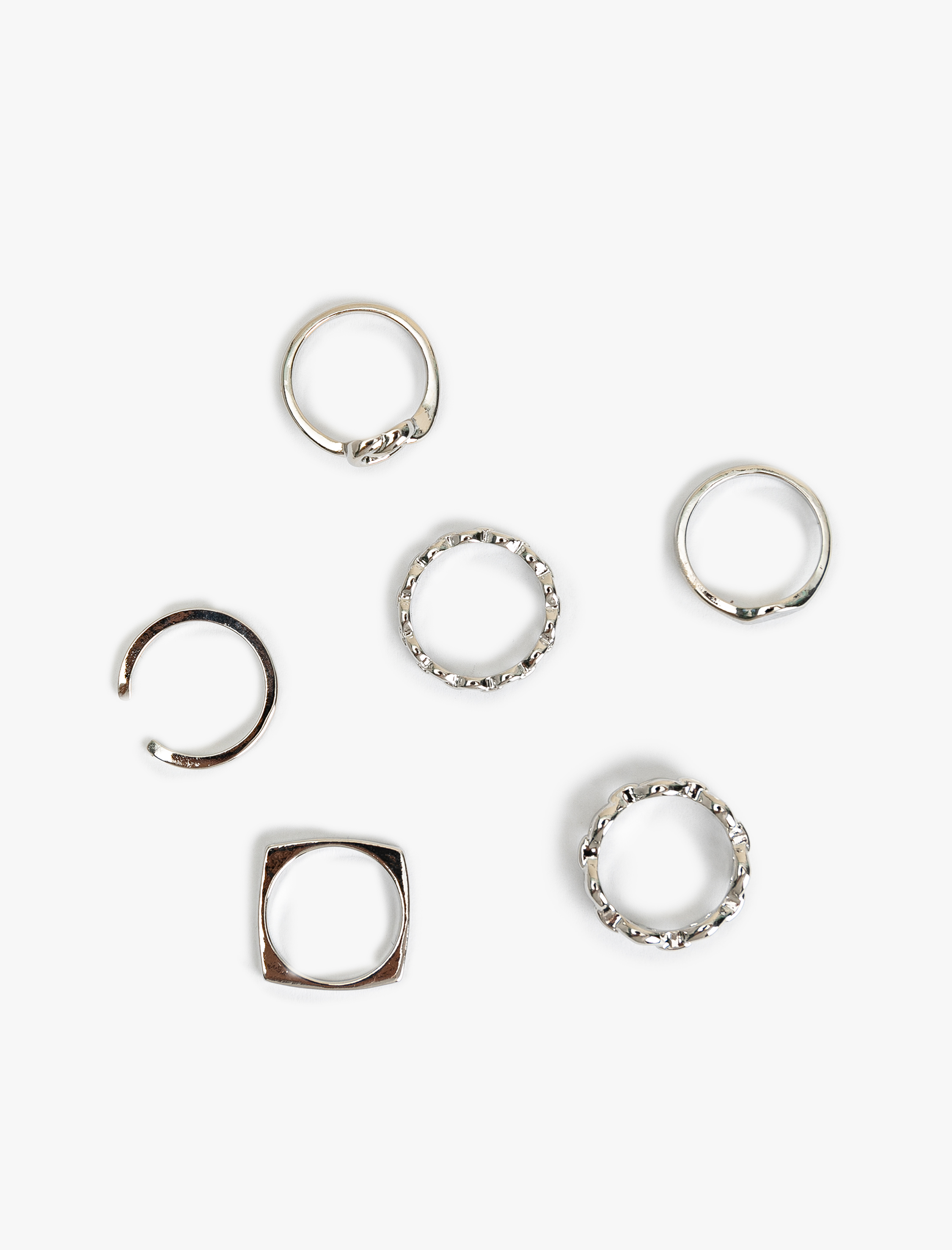  Kadın 6'lı Burgu Yüzük Seti