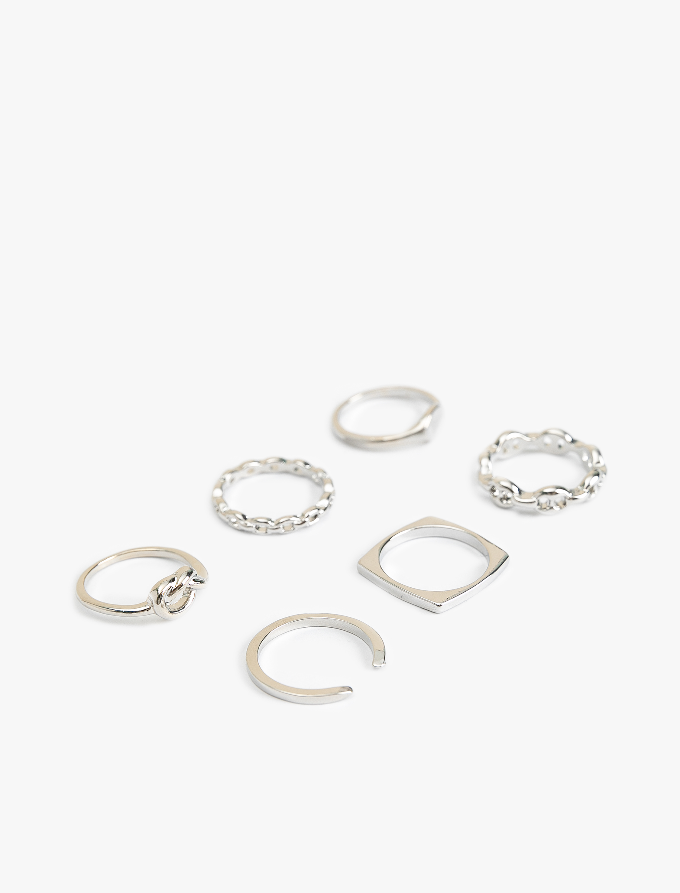  Kadın 6'lı Burgu Yüzük Seti