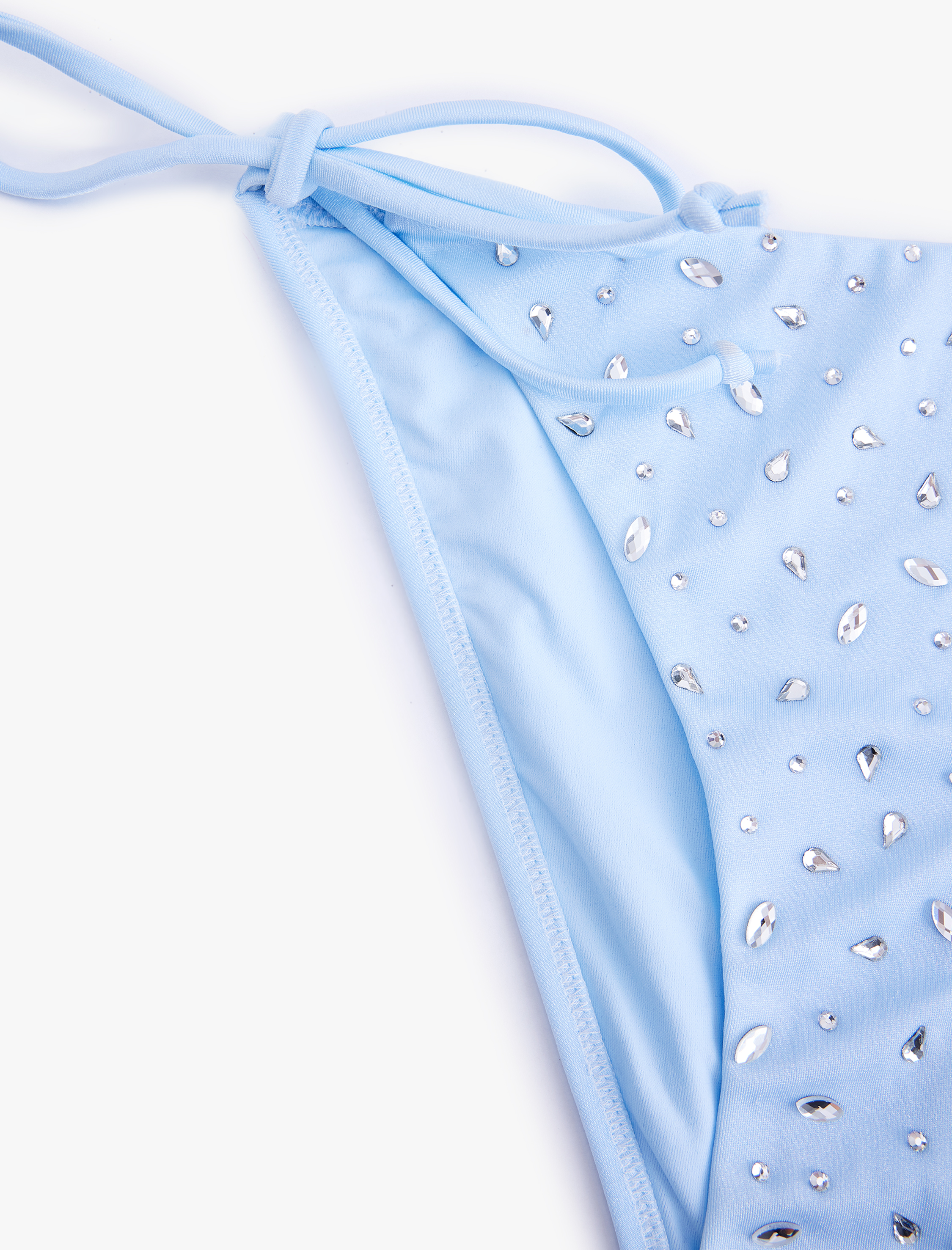   Koton X Sibil Çetinkaya - Taş Detaylı Yanları İpli Bikini Altı