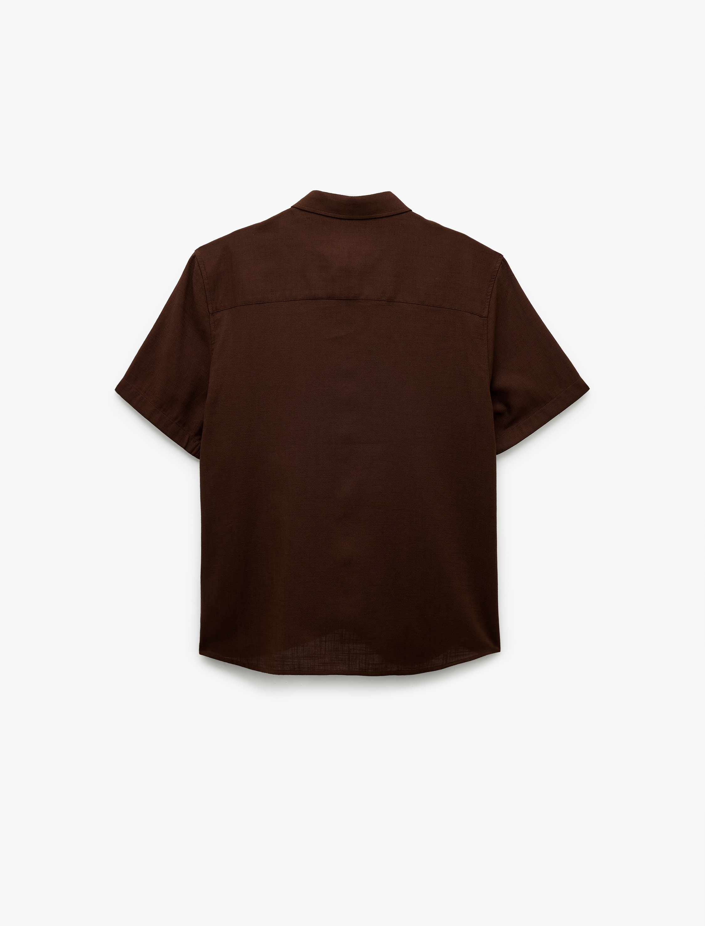   Pamuklu Düğmeli Regular Fit Kısa Kollu Gömlek