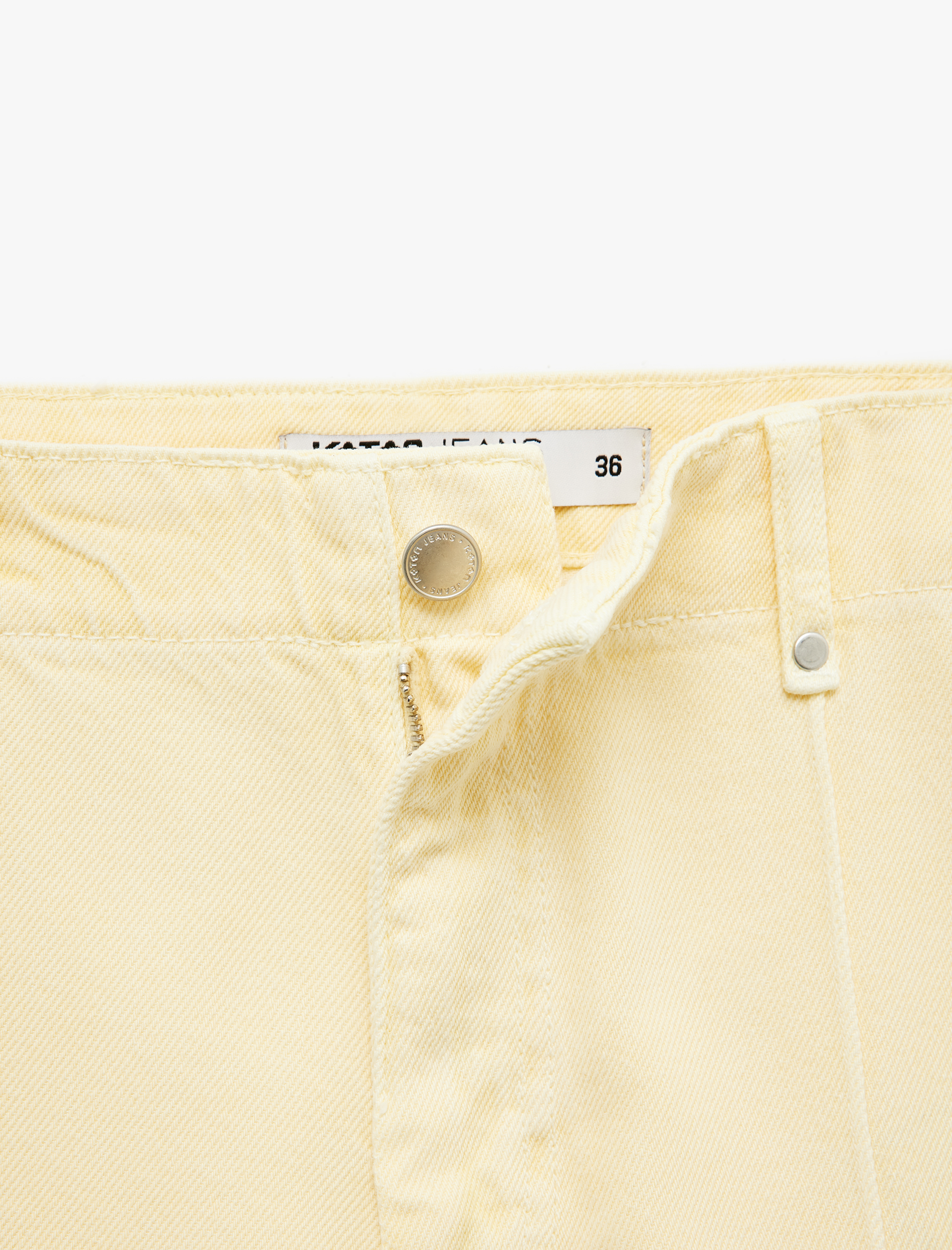   Cep Detaylı Yüksek Bel Geniş Paça Pantolon