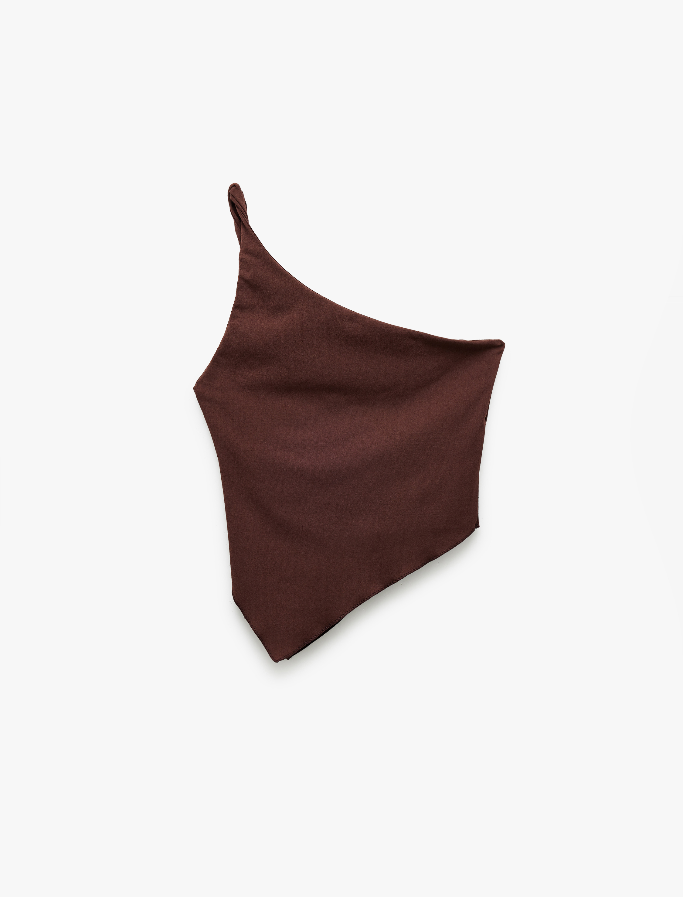   Kolsuz Asimetrik Bürümcük Tek Omuz Bluz