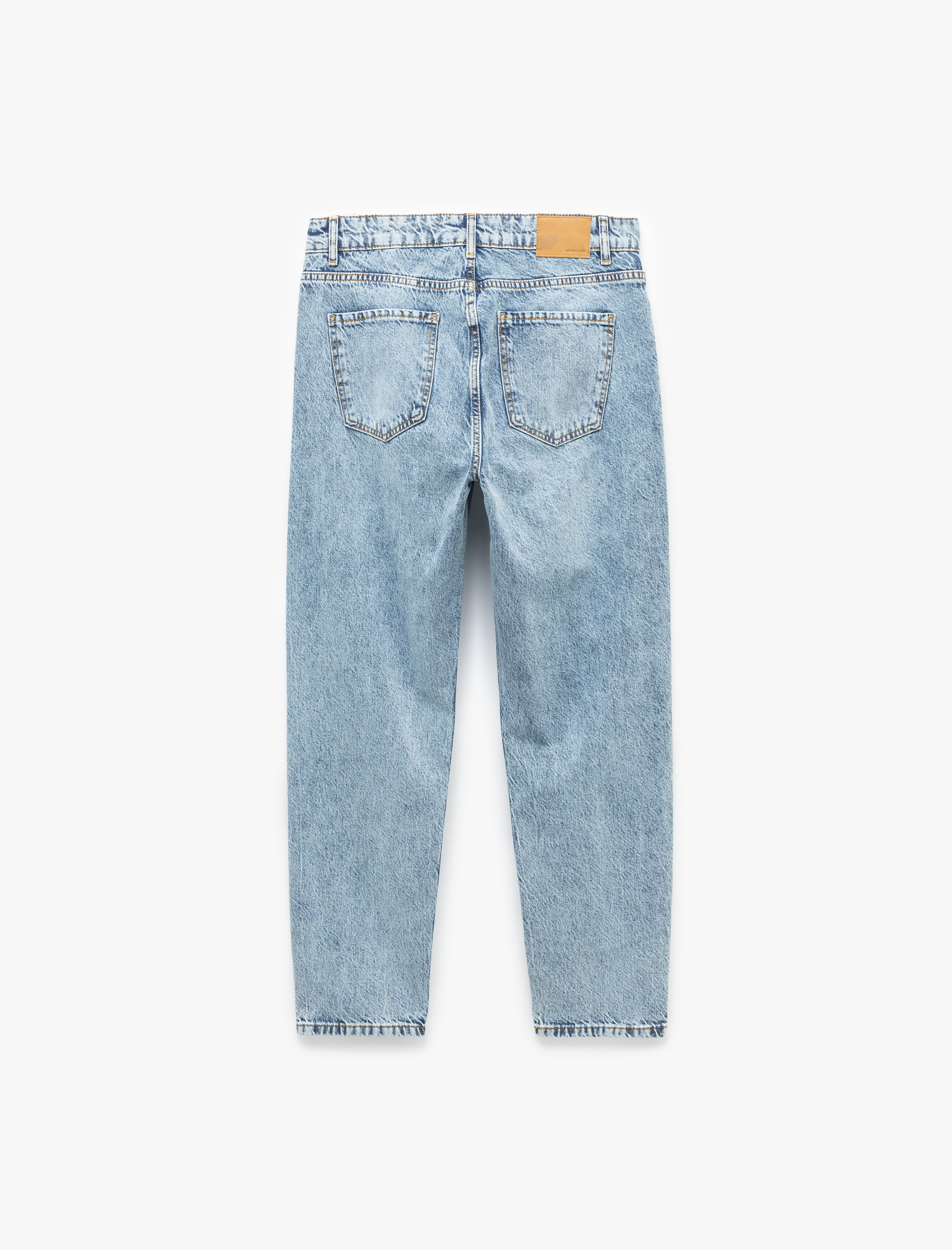   Pamuklu Cep Detaylı Normal Bel Tapered Jean Pantolon - Joe Jean
