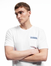 İşlemeli Kısa Kollu Bisiklet Yaka Pamuklu Regular Fit Tişört