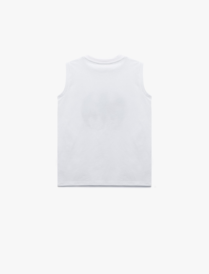 Erkek Çocuk Lisanslı Batman Baskılı Kolsuz Bisiklet Yaka Atlet