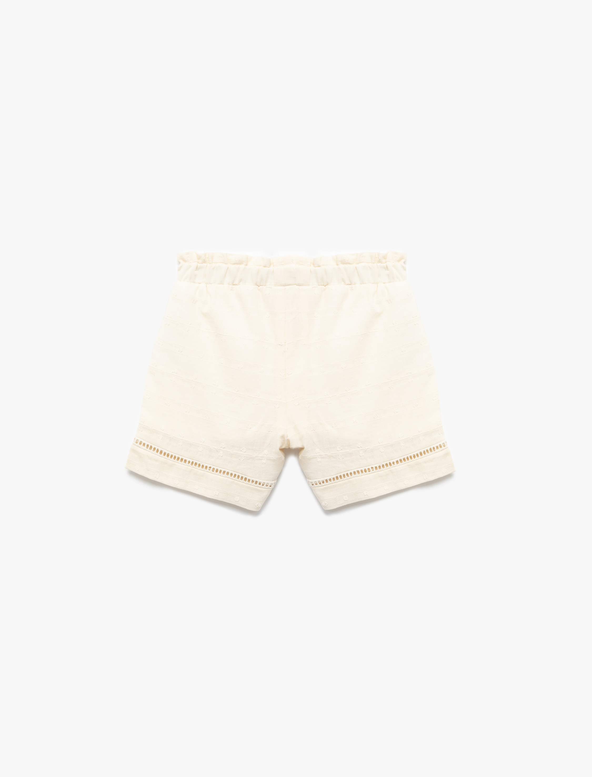  Kız Bebek Pamuklu Beli Lastikli Mini Şort