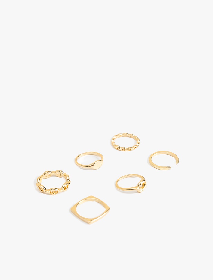 Kadın 6'lı Burgu Yüzük Seti