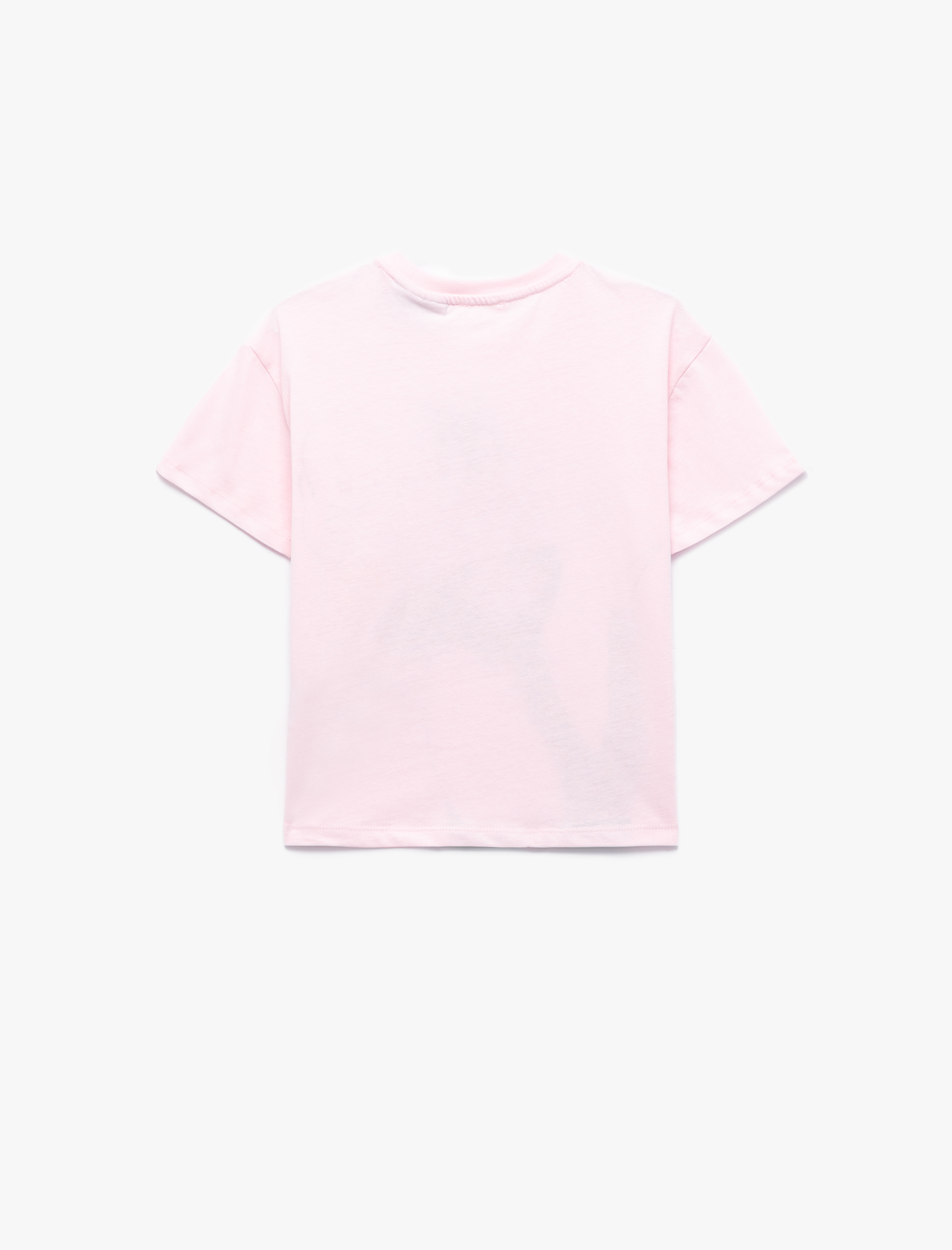  Kız Çocuk Lisanslı Tweety ve Sylvester Baskılı Kısa Kollu Bisiklet Yaka Pamuklu Tişört