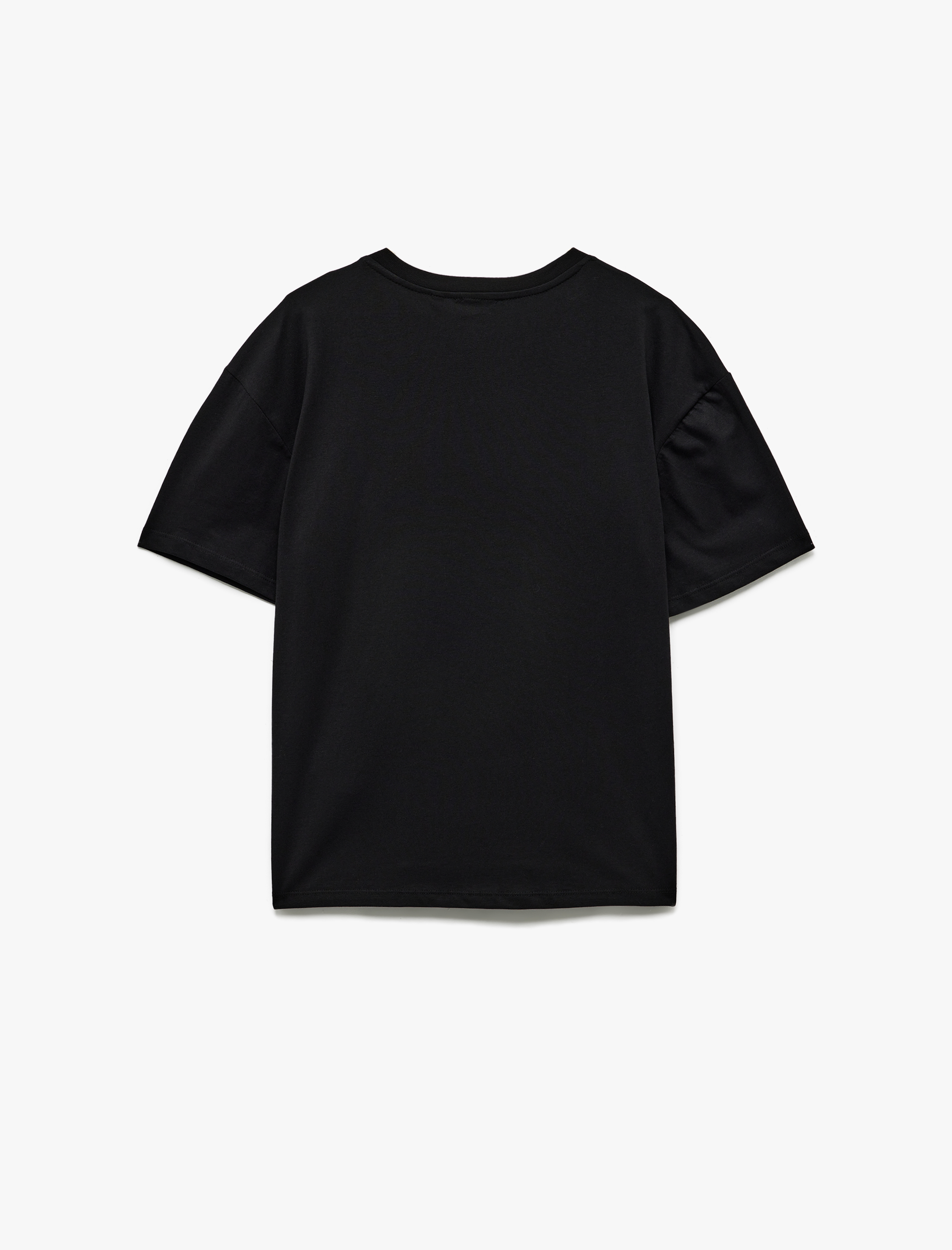 Snoopy Baskılı Kısa Kollu Bisiklet Yaka Lisanslı Tişört